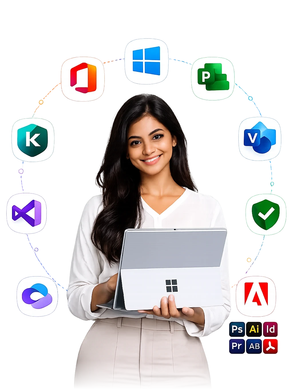 Genuine Windows, Office & creative software — instant delivery
