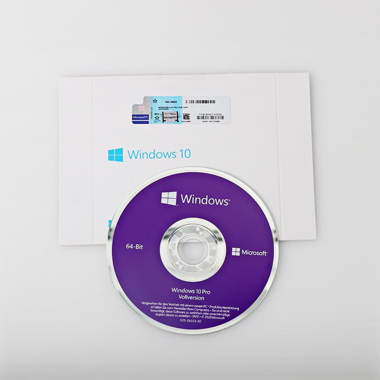 Windows 10 Pro 1 PC Activation OEM DVD Full Package English Language