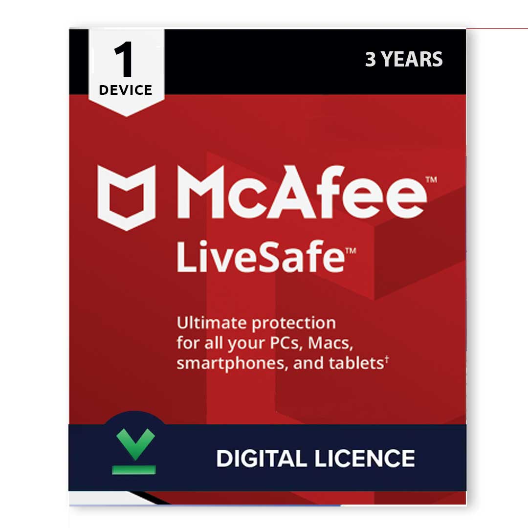 McAfee Livesafe 1 Device 3 Years Activation