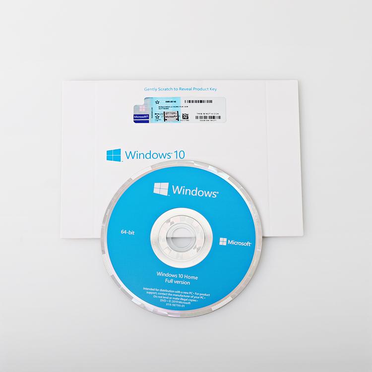 Windows 10 Home 1 PC Activation OEM DVD Full Package English Language