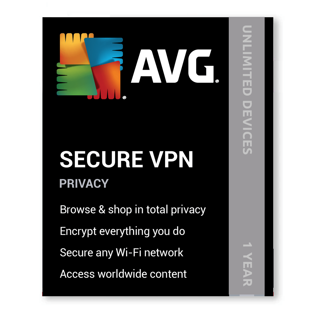 AVG Secure VPN Unlimited Devices 1 Year Activation (PC, Android, Mac, iOS)