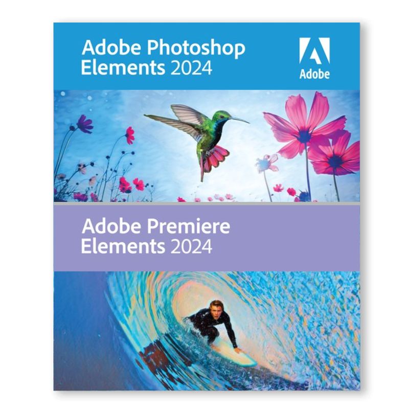 Adobe Photoshop Elements & Premiere Elements 2024 1 Device PC or MAC