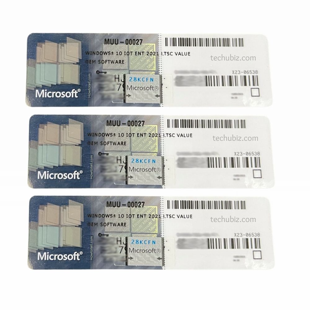 Microsoft Windows 10 IoT Enterprise LTSC 2021 COA License Sticker