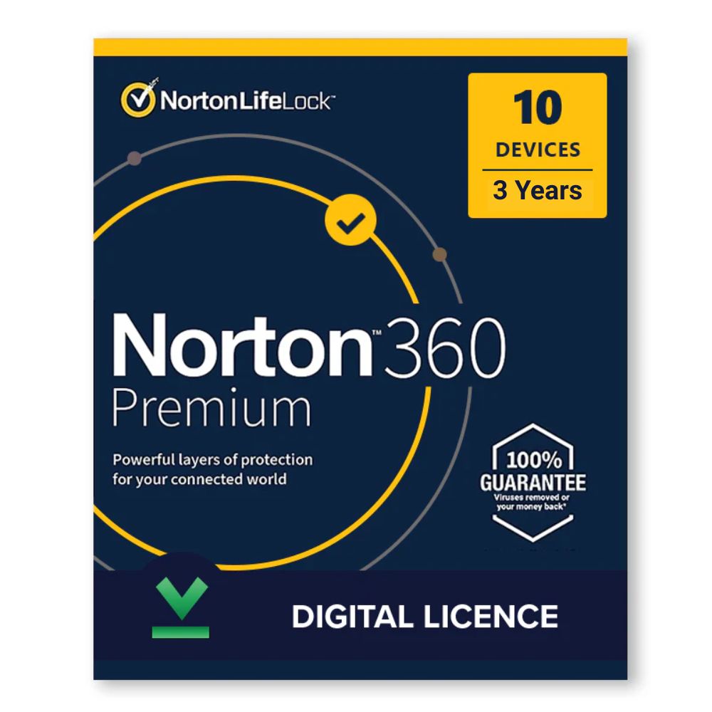 Norton 360 Premium 10 User 3 Year Activation