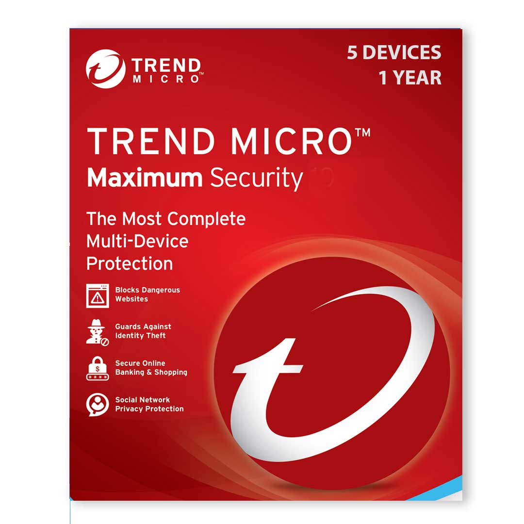 [Key] Trend Micro Maximum Security 5 Device 1 Year Activation